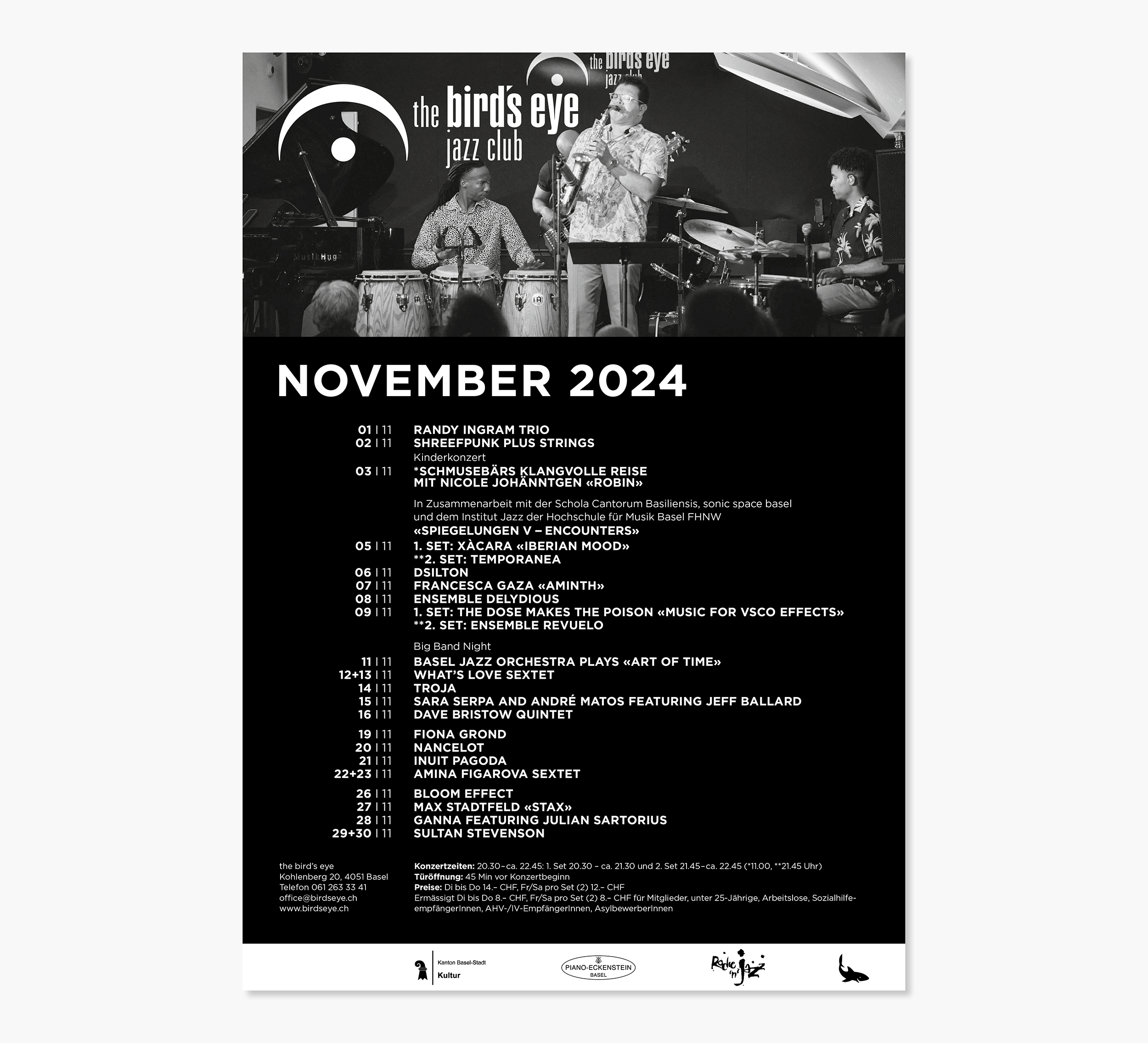 the bird’s eye jazz club programm