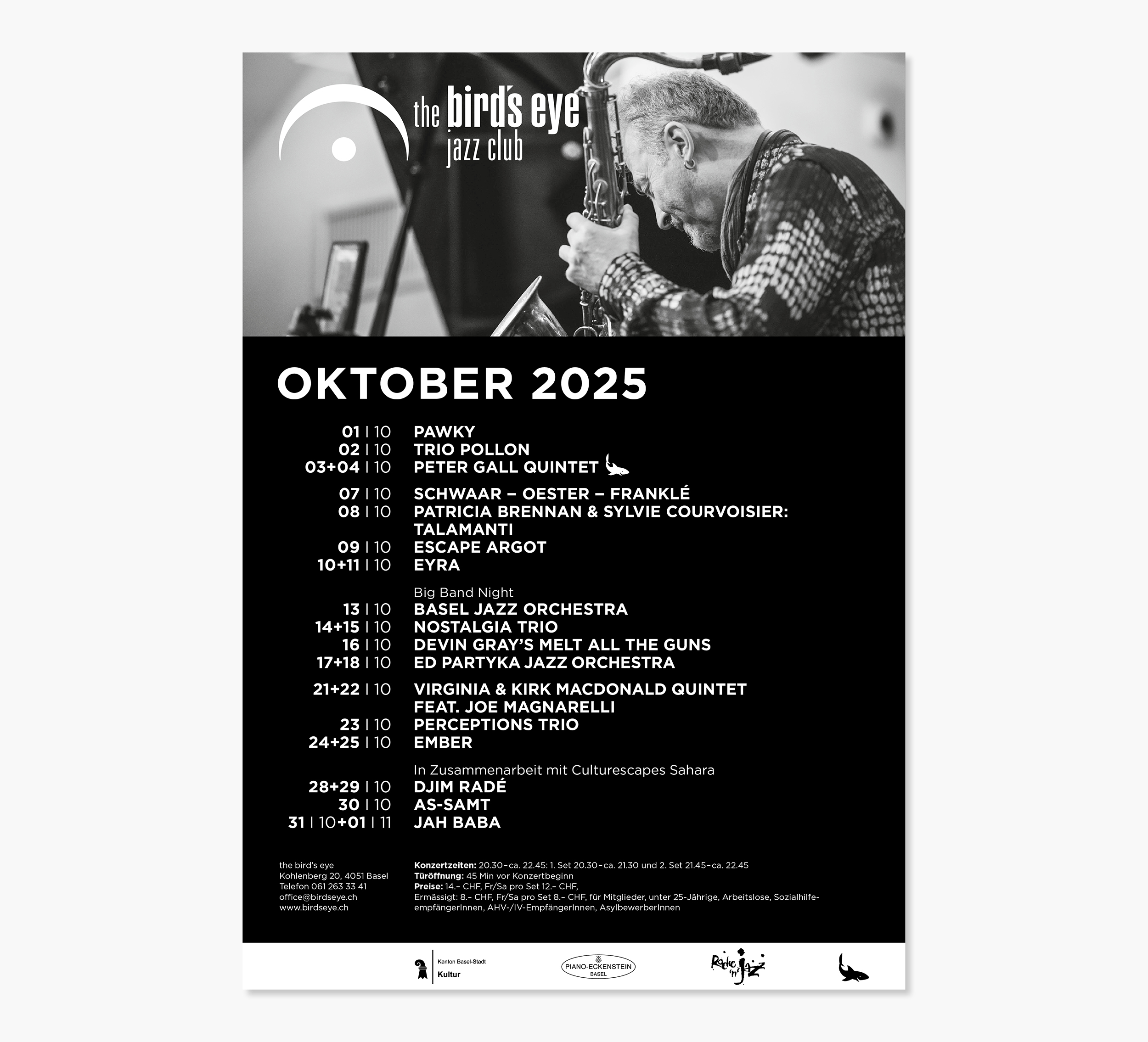 the bird’s eye jazz club programm