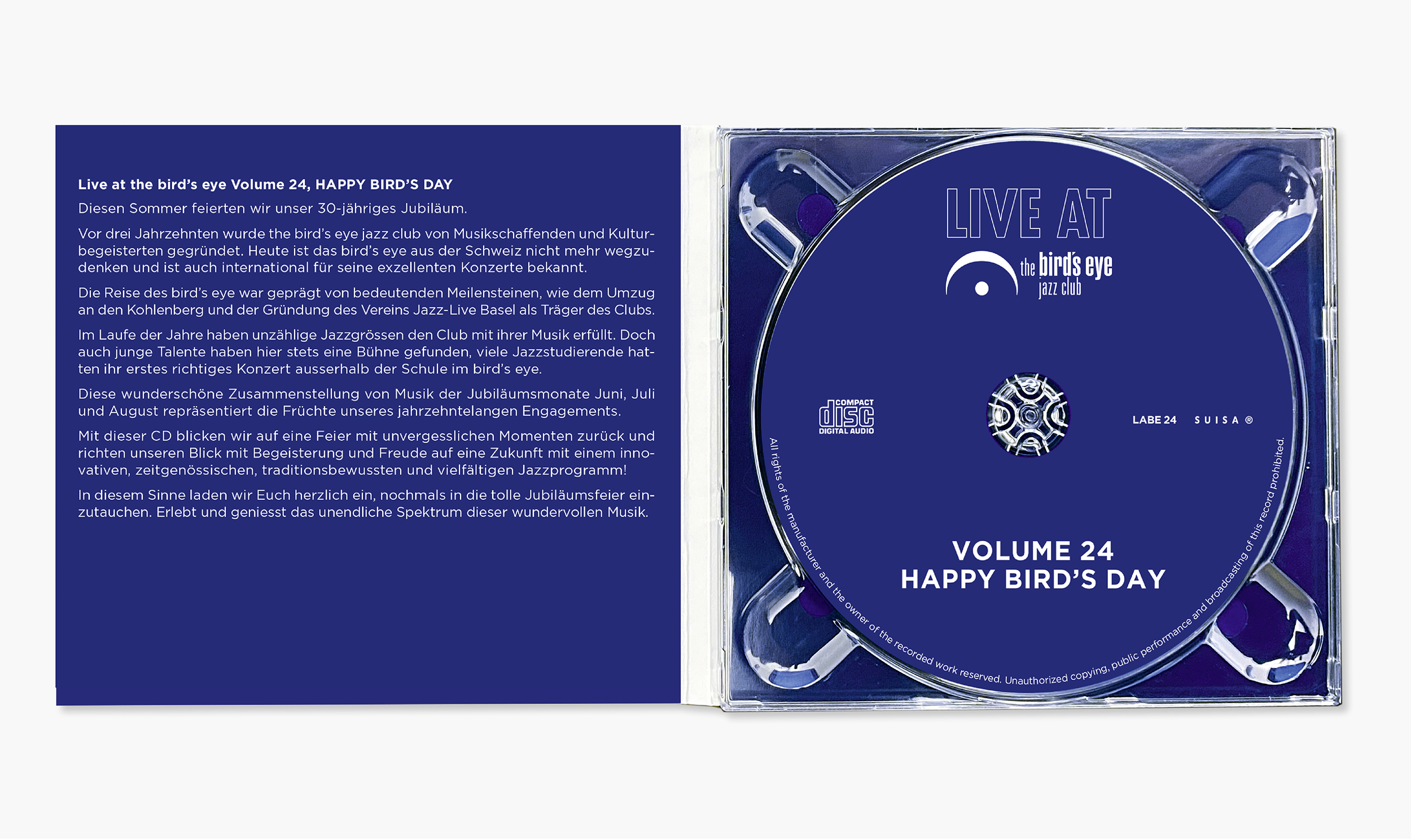 the bird’s eye jazz club cd volume 24 – happy bird’s day